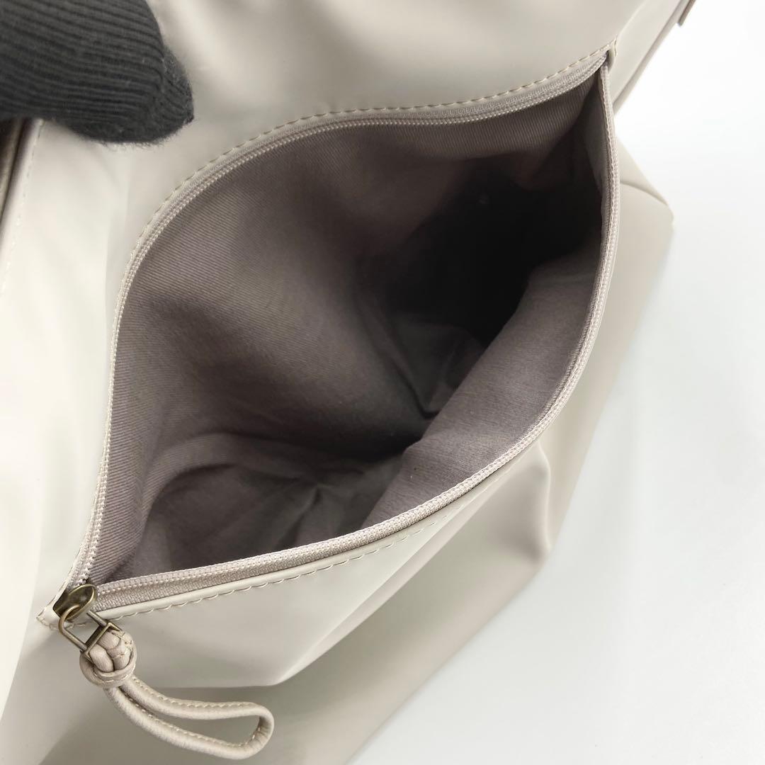 マザーハウス　ブラインドサッカー　2ウェイ　ショルダーバッグ　グレージュ