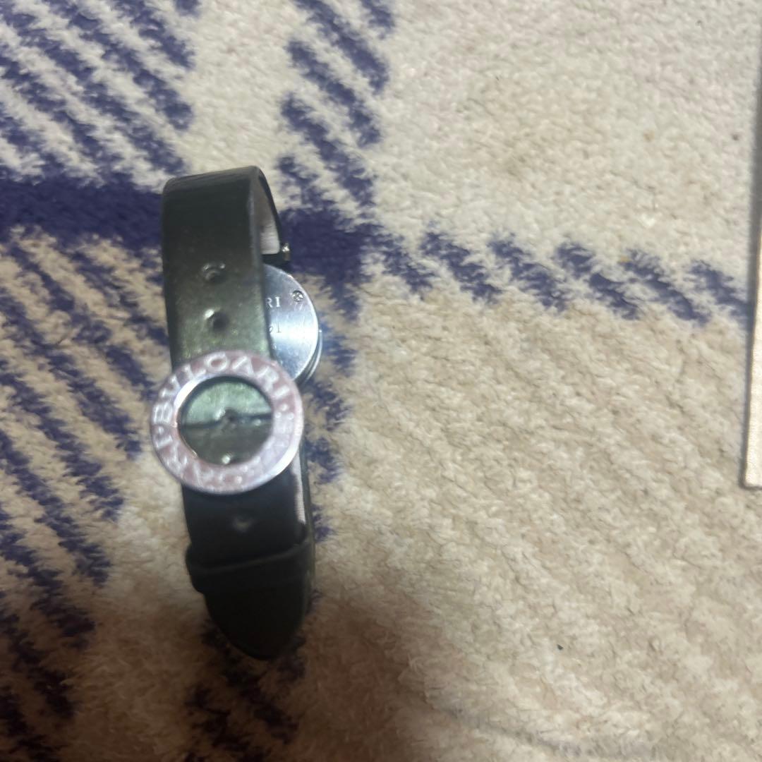 ア*ス様 ブルガリビーゼロワンクォーツ腕時計 黒レザーバンド ジャンク品不動品