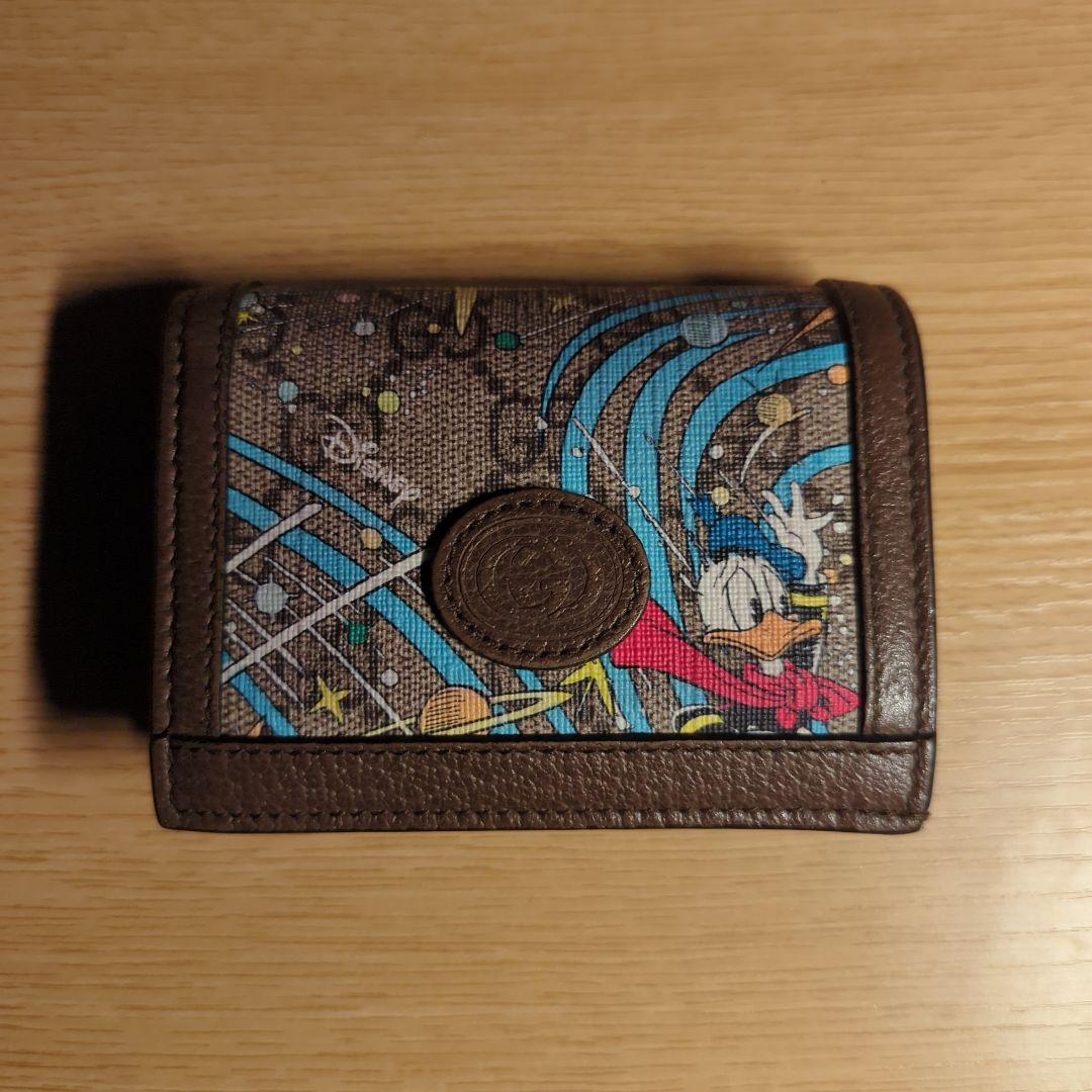 GUCCI　ディズニー ドナルドダック 二つ折り財布