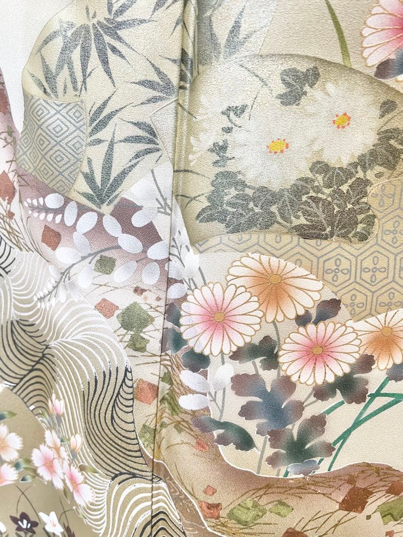 訪問着　フルセット　着物　帯　帯締め　帯締め　70