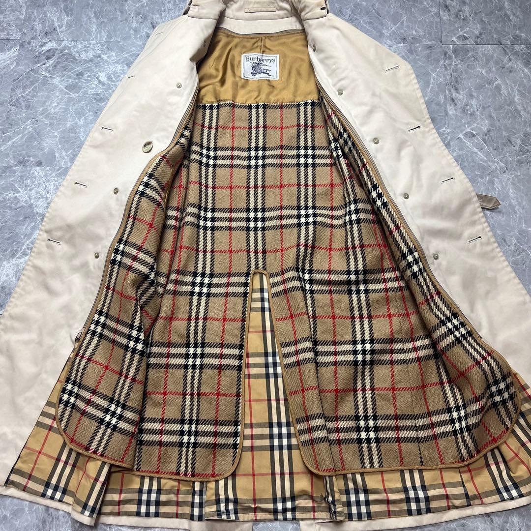 バーバリー♡トレンチコート　ベルト　ライナー　ノバチェック ベージュ　L相当