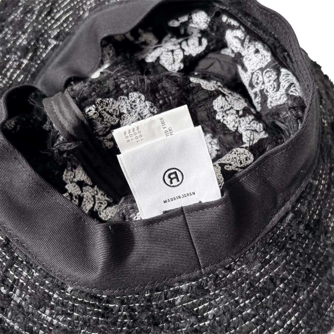 【美品】READY MADE DENIM TEARS ツイードバケットハット 黒