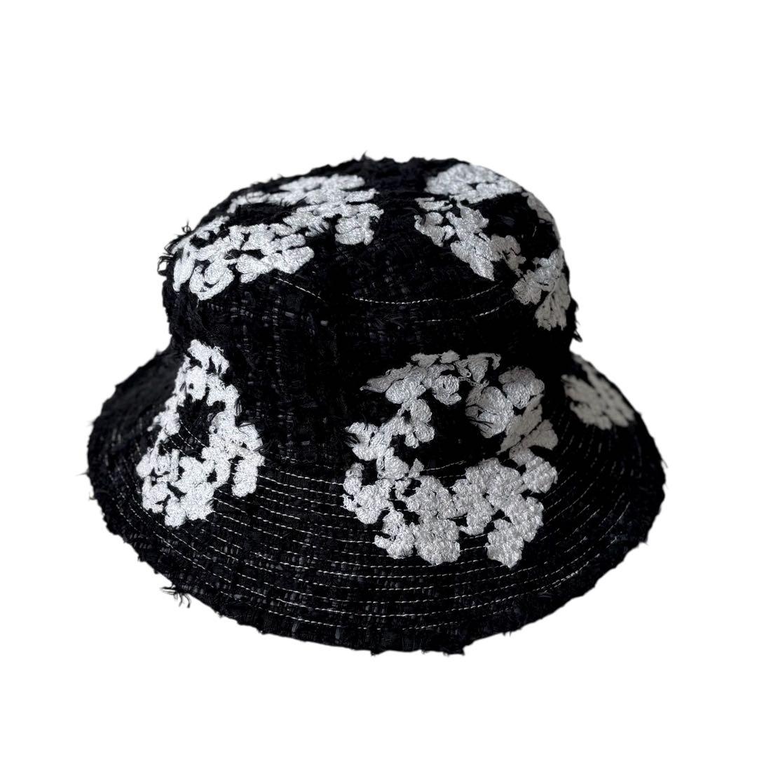 【美品】READY MADE DENIM TEARS ツイードバケットハット 黒