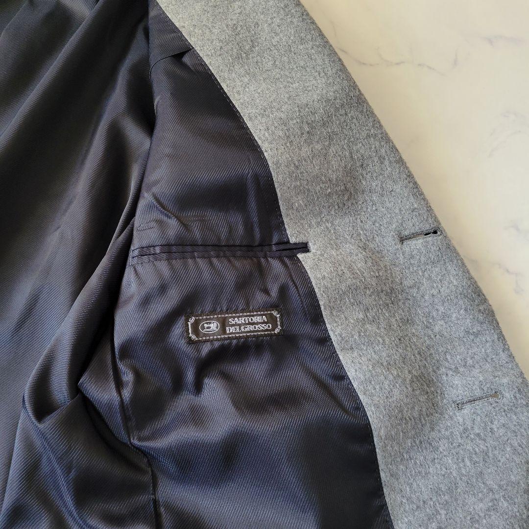 サルトリアデルグロッソ カシミヤ アンゴラ ウールチェスターコート 秋冬 LL