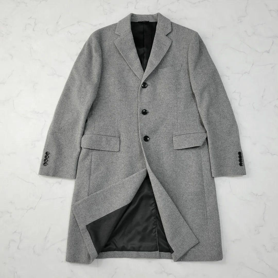 サルトリアデルグロッソ カシミヤ アンゴラ ウールチェスターコート 秋冬 LL