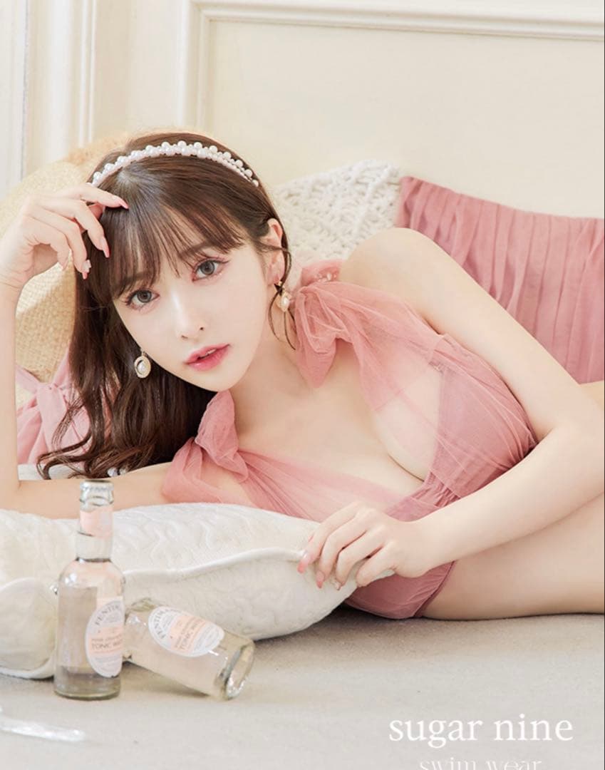 Sugar チュールリボンビキニ ピンク