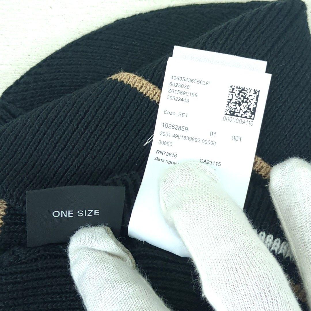 BOSS ボス　ニット帽　マフラー　2点セット　ブラック