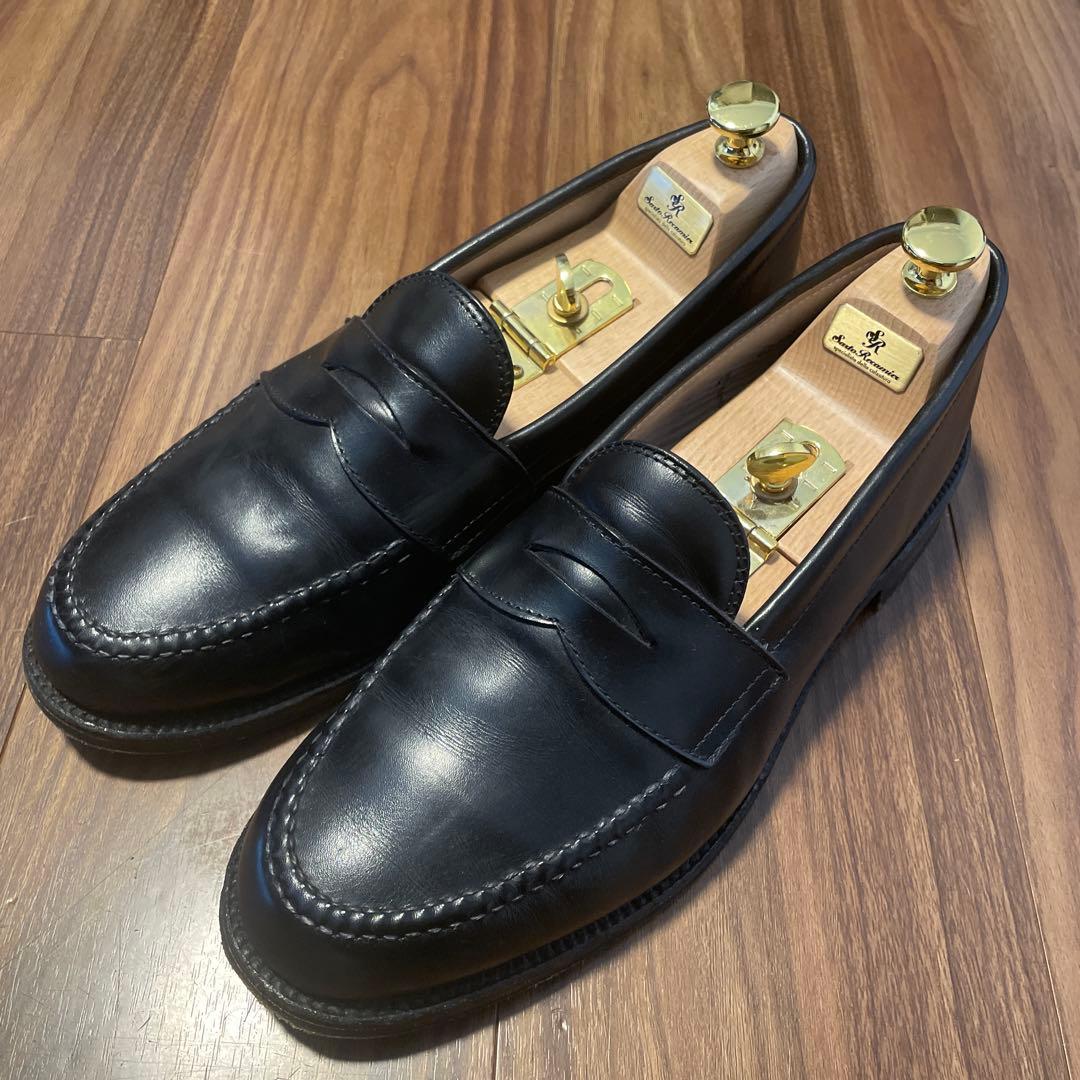 Alden ブラックレザー ローファー サイズUK8.5 E 981 黒