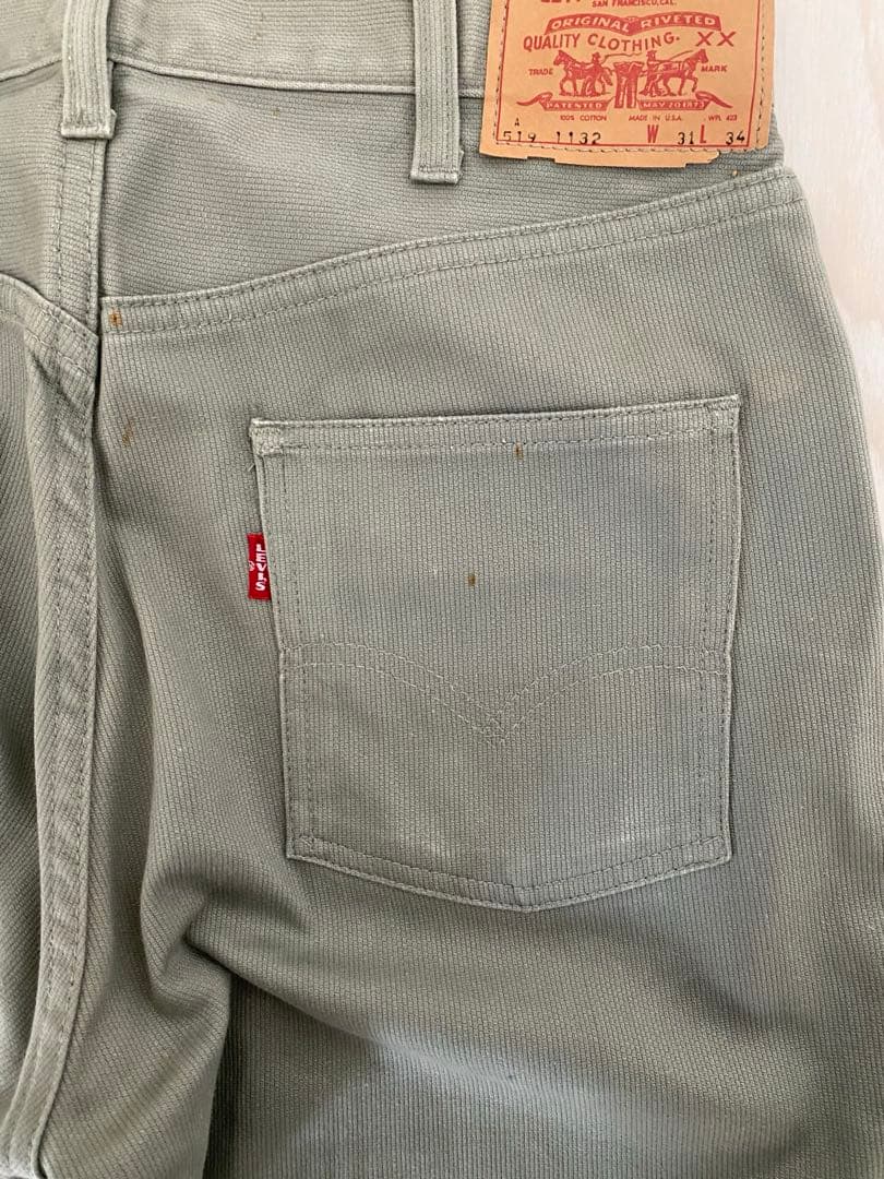 k*郎様 60's LEVI'S 519 A-type ピケパンツ W31