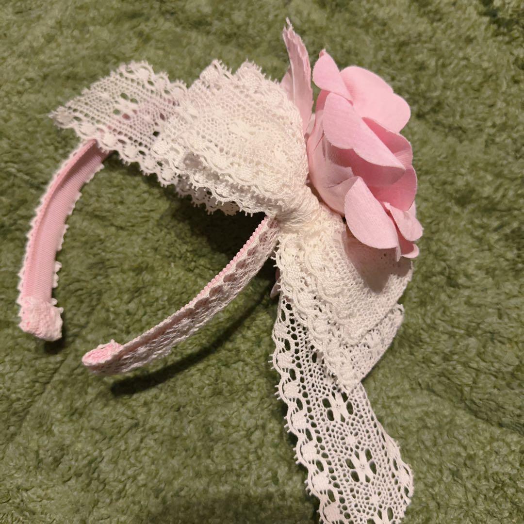 お花付きキャノチエ&カチューシャ&ヘッドドレス