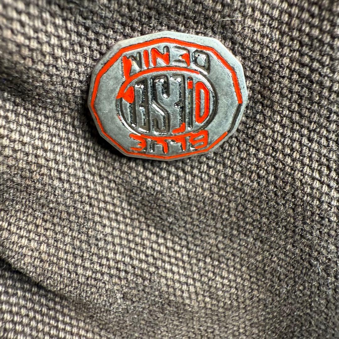 [t390]イタリア製ディーゼルカバーオールダークブラウンXLサイズチョアコート