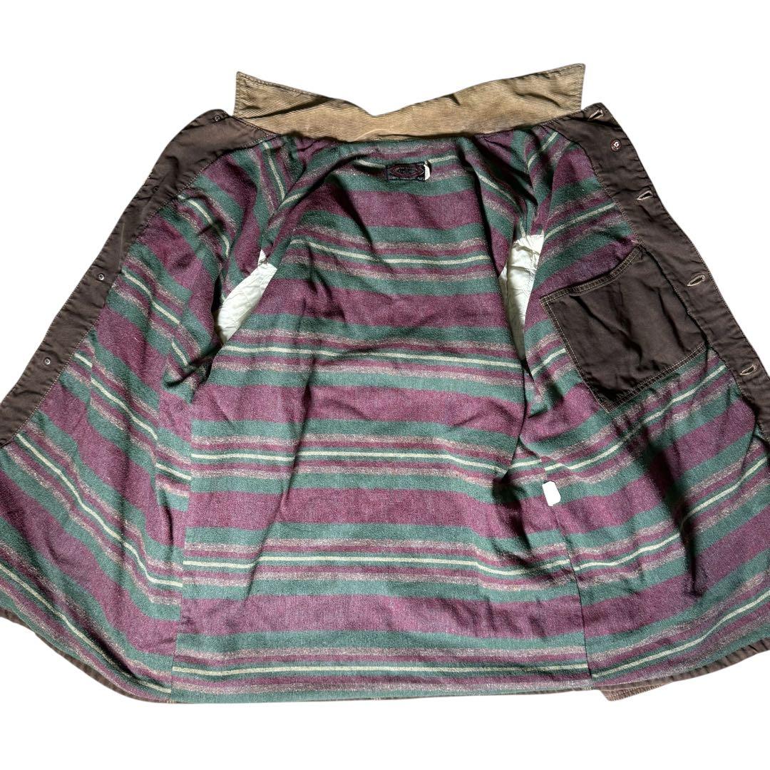 [t390]イタリア製ディーゼルカバーオールダークブラウンXLサイズチョアコート