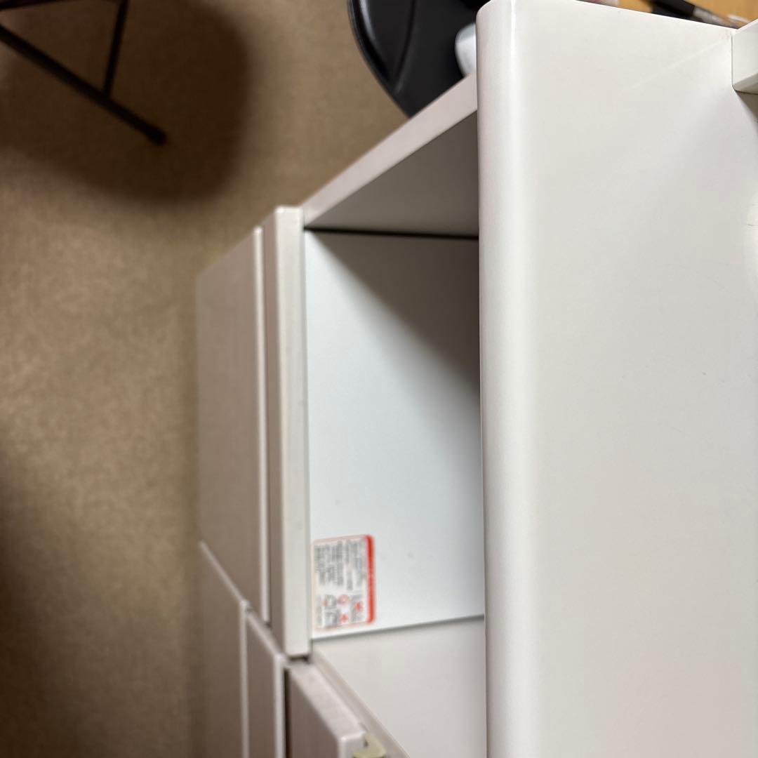 ニトリ 100 ホワイト 食器棚 ガラス扉 コンセント付き