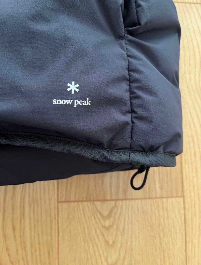  peak別注 ノーカラーダウンジャケット M ブラック