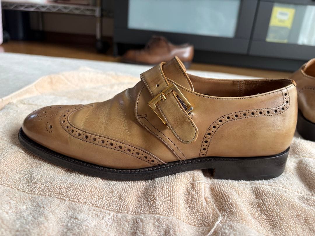 Church's／チャーチ　WALNUT モンクストラップ