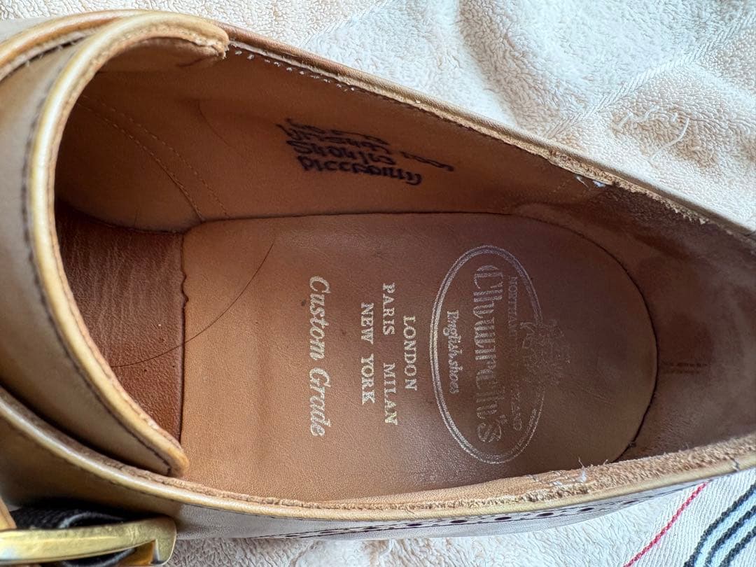 Church's／チャーチ　WALNUT モンクストラップ