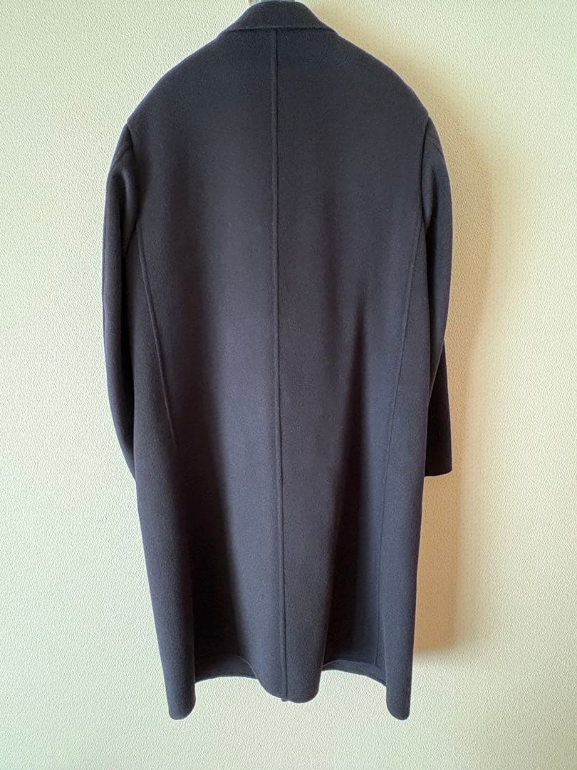 【美品】+J ユニクロ カシミヤ チェスターコート ジルサンダー　ネイビー　M