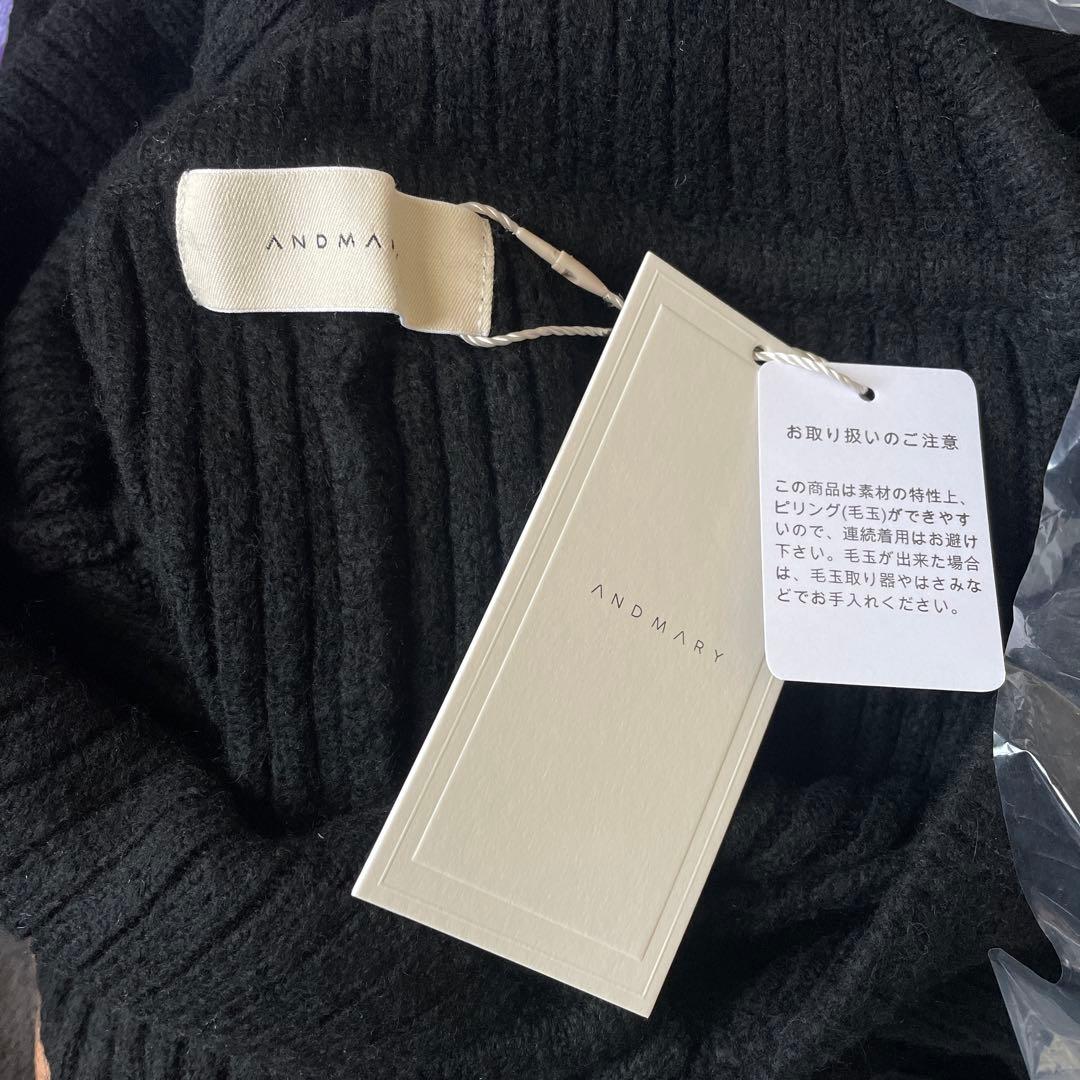 スカート andmary Wendy flare mini dress black