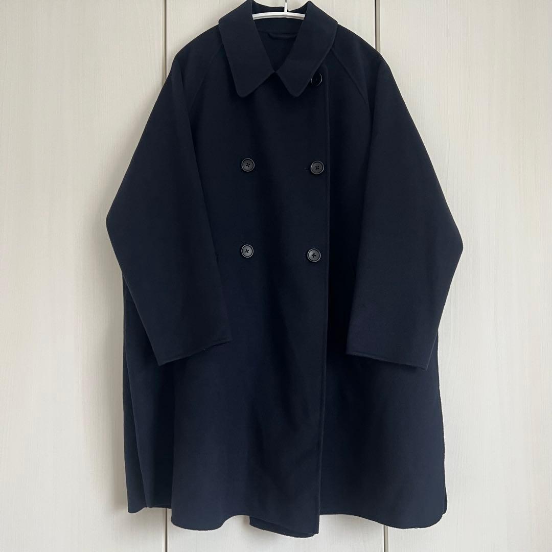 リバー ポンチョコート 23FW ネイビー / XS