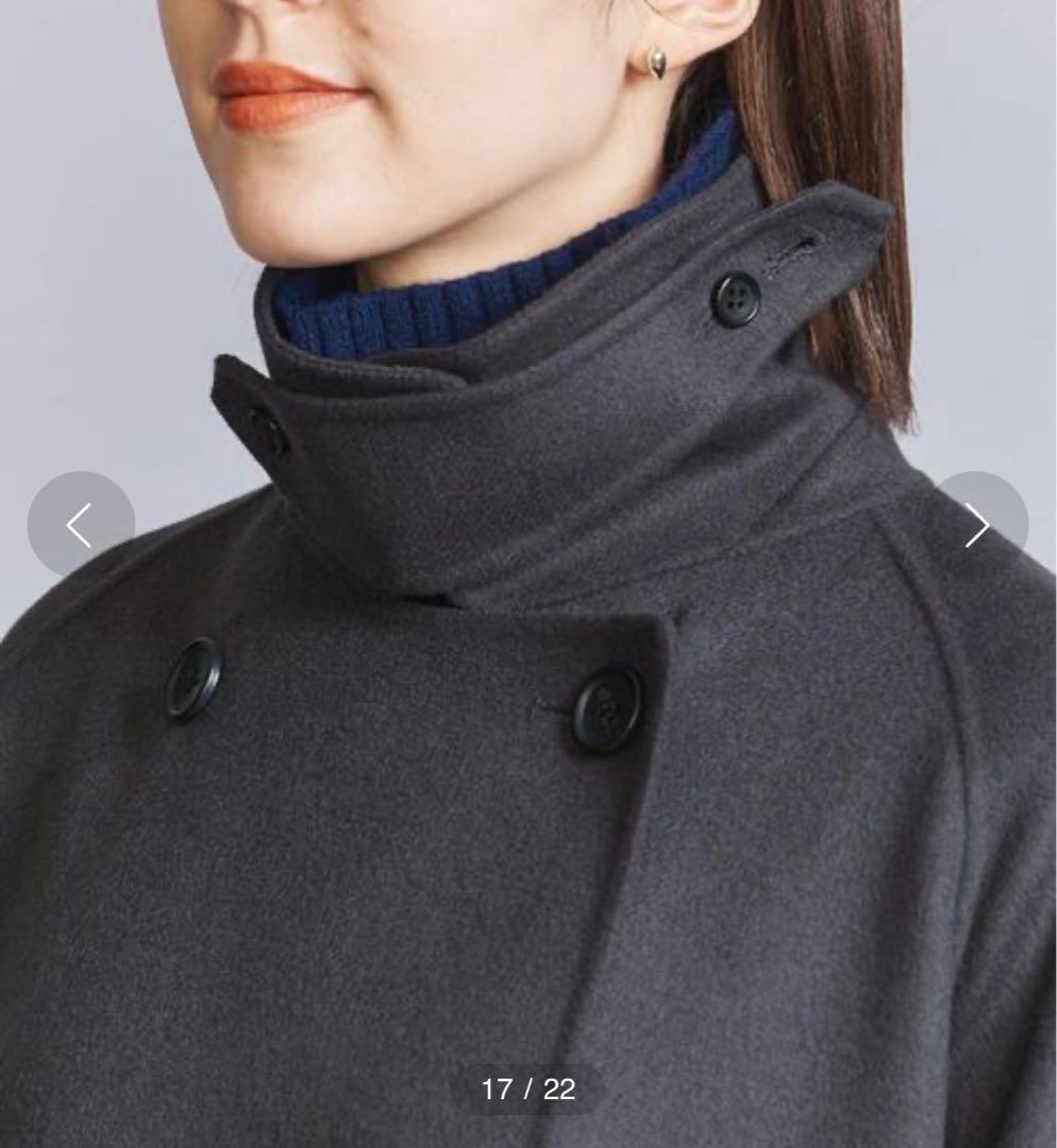 リバー ポンチョコート 23FW ネイビー / XS