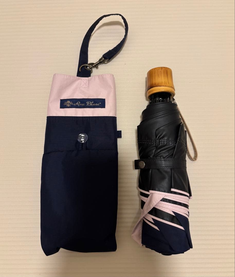 完全遮光折日傘 芦屋ロサブラン USED美品 2段折