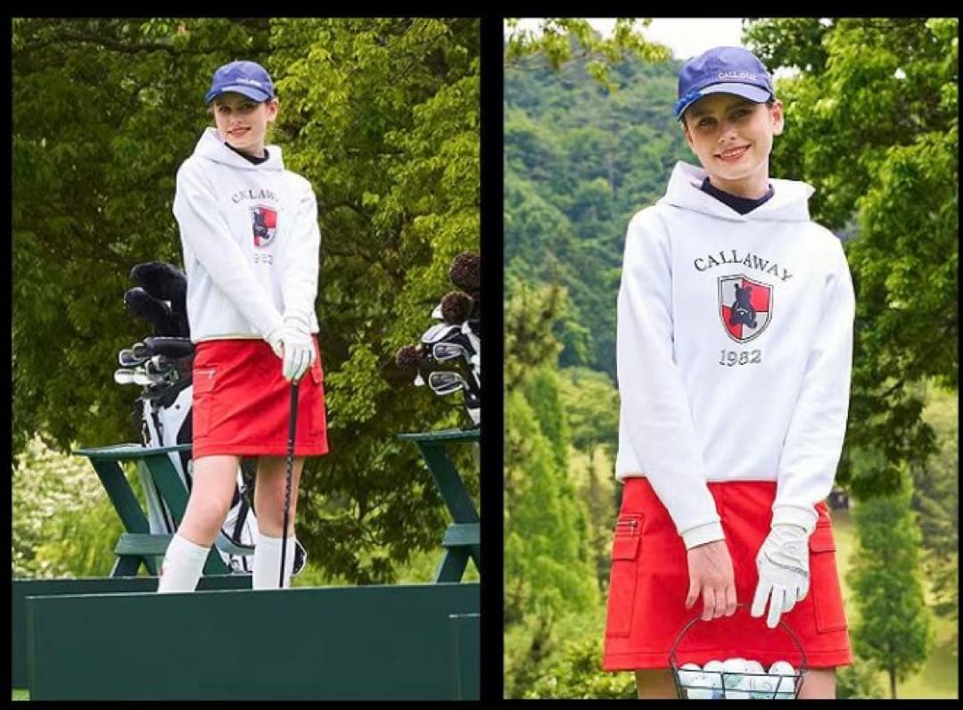 キャロウェイ ベア ダンボール フーディ、パーカー レディース 未使用タグ付 L