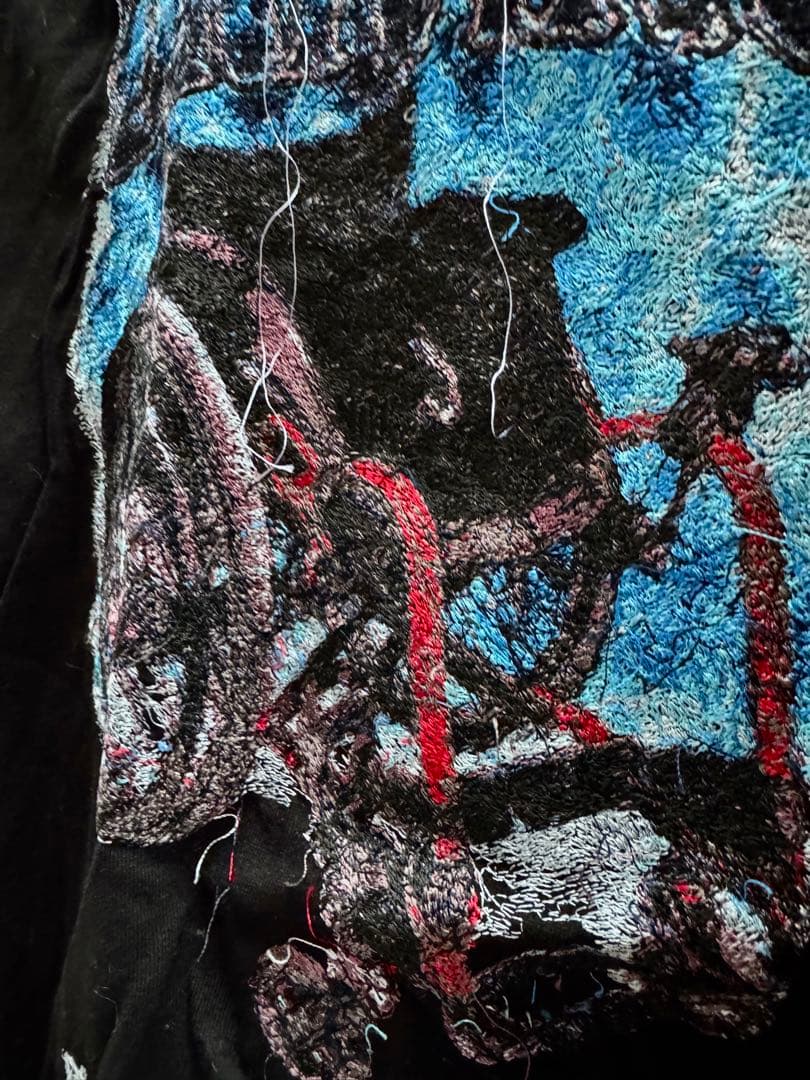 doublet オフショルダー刺繍ロングスリーブT Lサイズ 定価30,800円