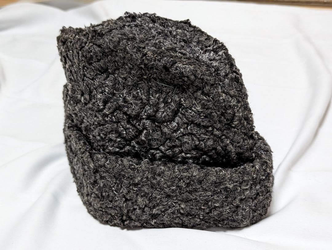 レア 高級毛皮 アストラカン ブルガリア ヴィンテージ キャップ ハット