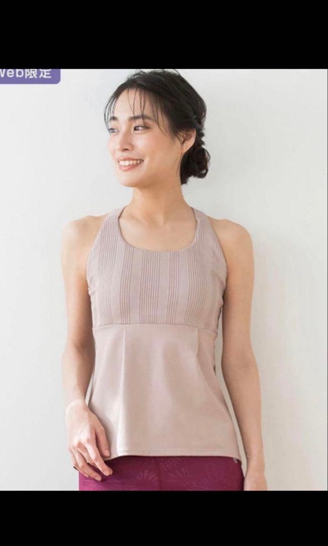 新品未使用 SUKALAスカーラ Mサイズバックフレアタンク モカ