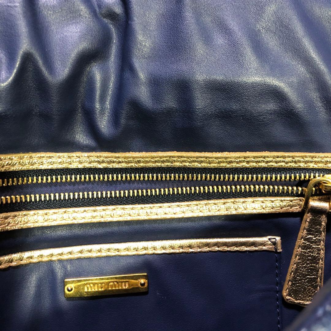 MIU MIU デニムショルダーバッグ 中型