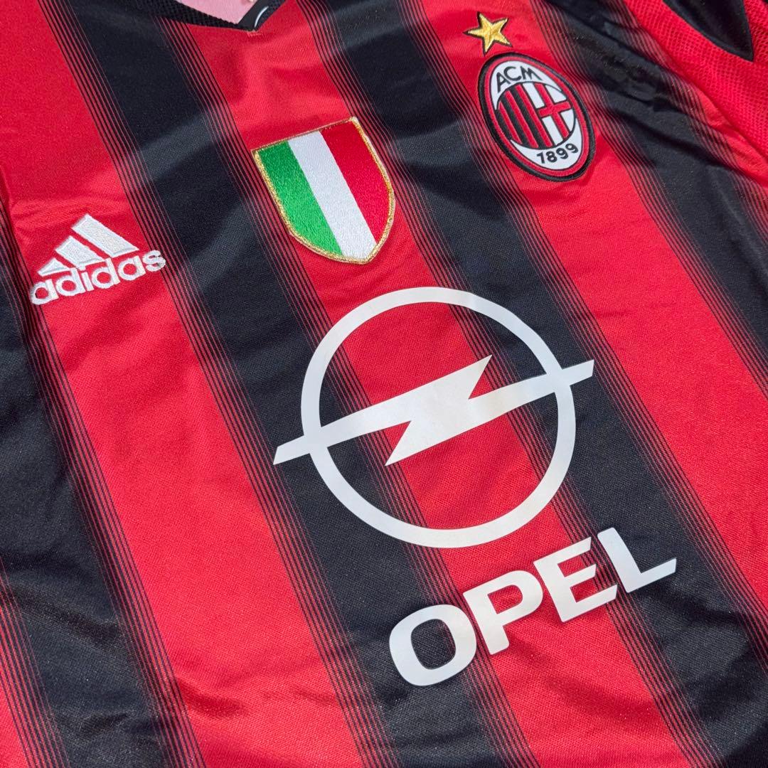 【新品タグ付】ACミラン 04/05 #22 カカ 長袖 ユニフォーム CL