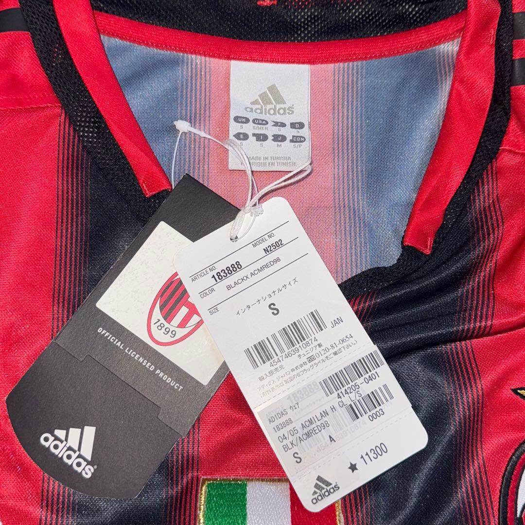 【新品タグ付】ACミラン 04/05 #22 カカ 長袖 ユニフォーム CL