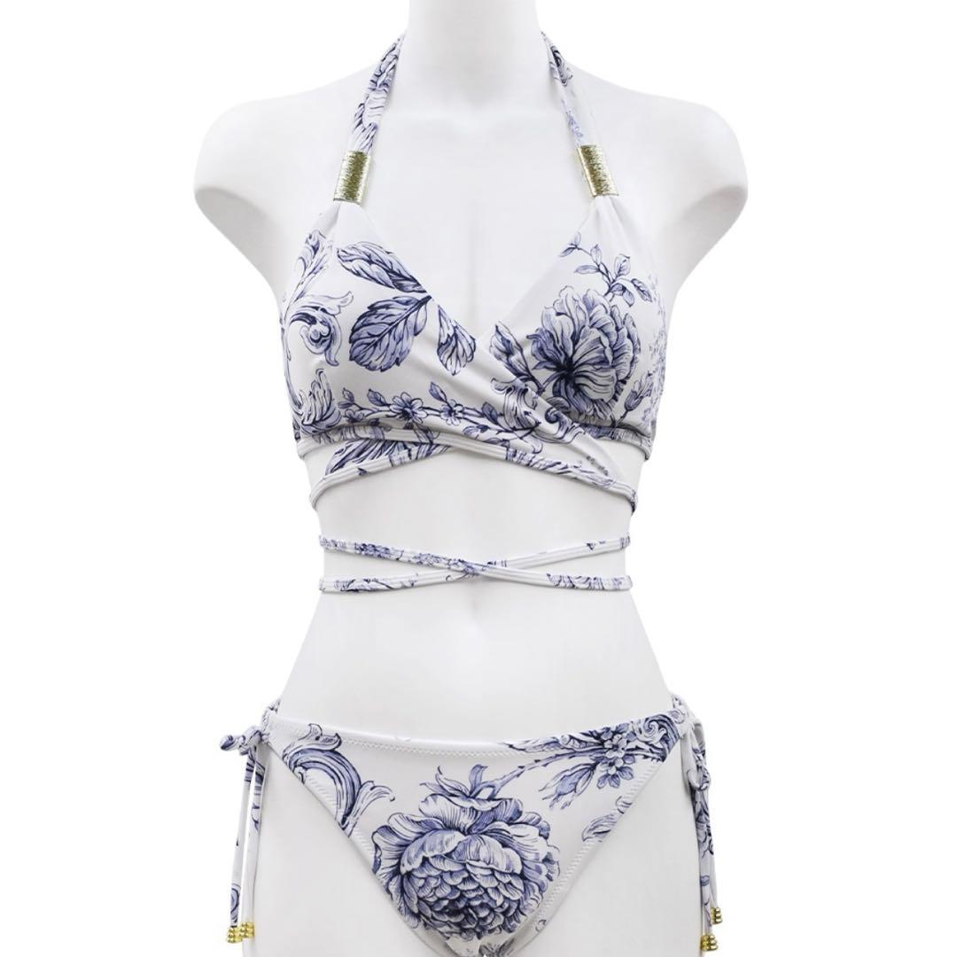 新品未使用 ANNEBRA 花柄セパレート水着 bikini