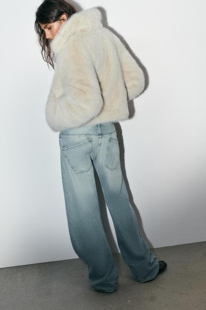 ZARA ザラ ショートフェイクファーコート L