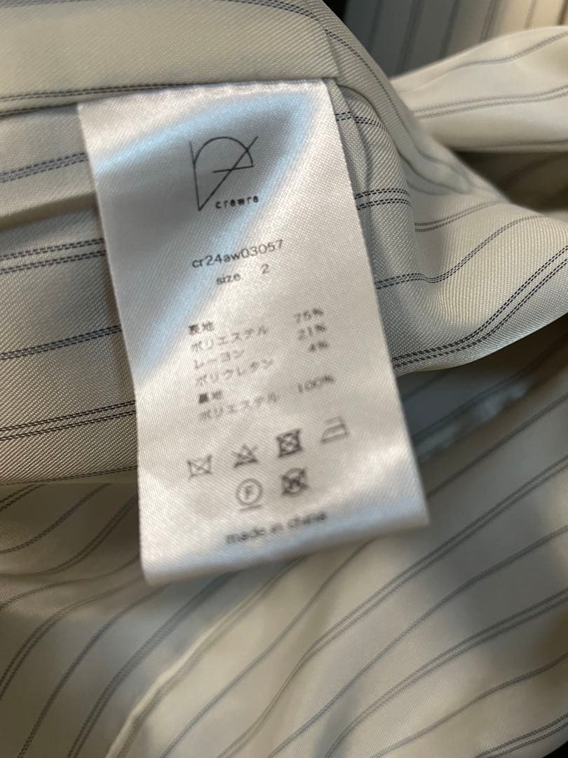 クルーレ crewre ダブルテーラードジャケット サイズ2 オリーブブラウン