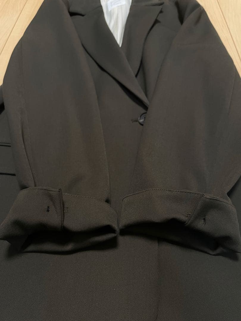 クルーレ crewre ダブルテーラードジャケット サイズ2 オリーブブラウン