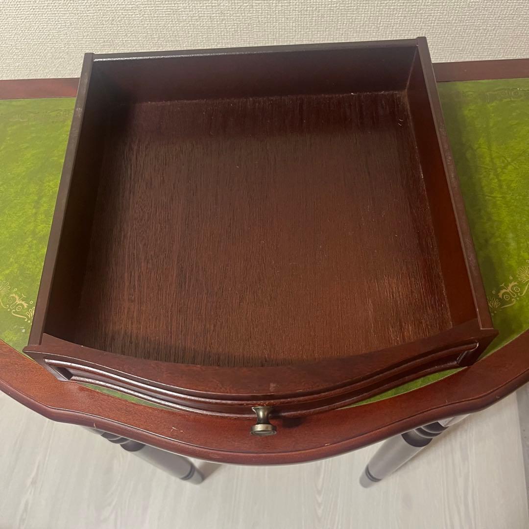 希少　イギリス　英国　アンティーク　ハーフムーンテーブル　コンソールテーブル