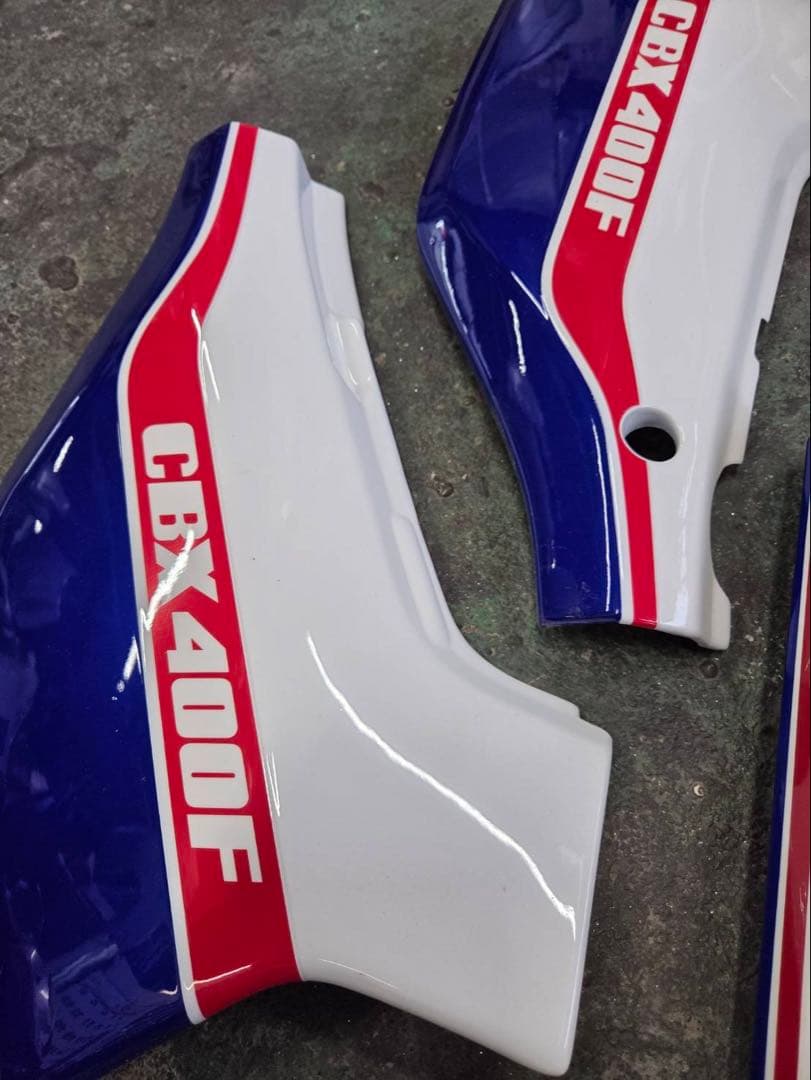 k*n様 CBX400F青白1型外装ストック品コミネイノウエレア物希少