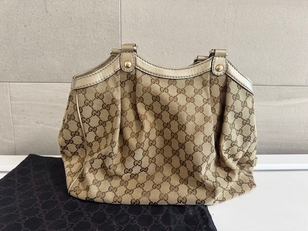 GUCCI グッチ スーキー ハンドバッグ GGキャンバス トートバッグ