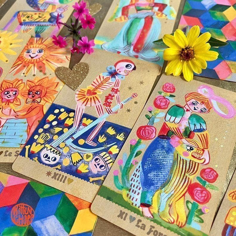 ★正規品タロットカード★きらきらした明るく可愛いデッキ✨ピップスピークタロット