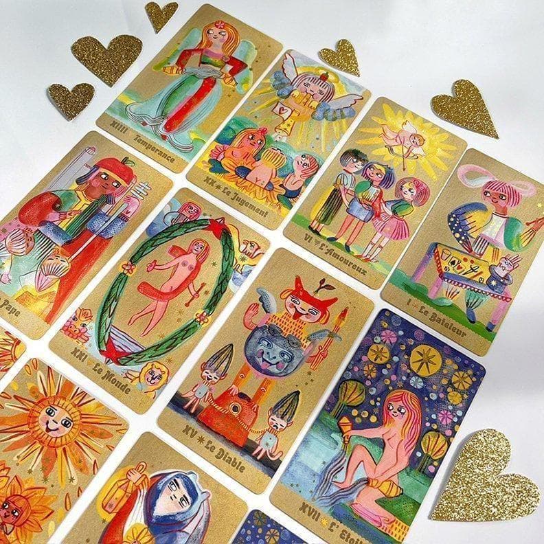 ★正規品タロットカード★きらきらした明るく可愛いデッキ✨ピップスピークタロット