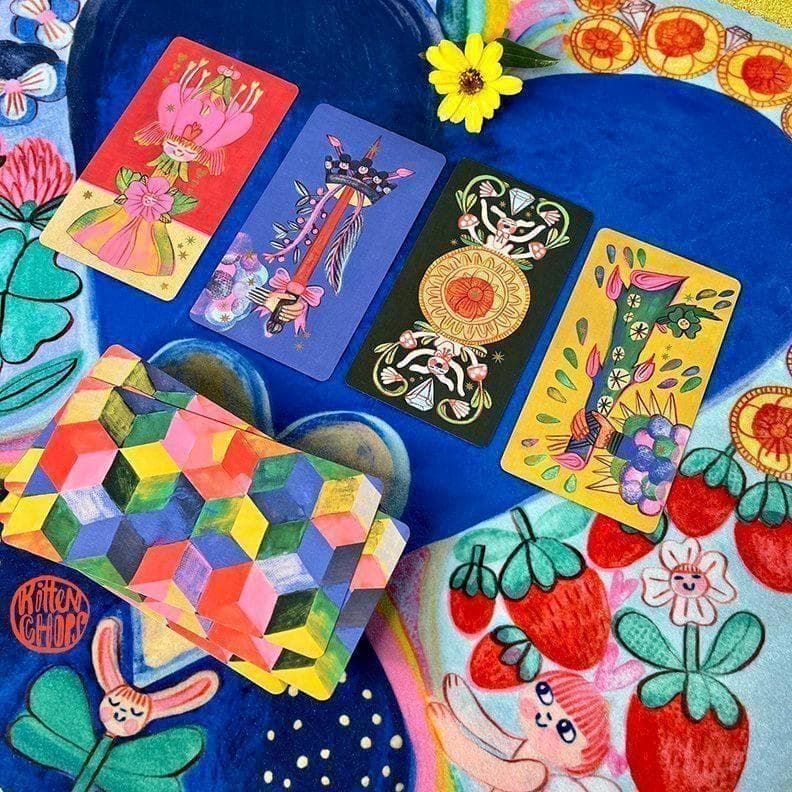 ★正規品タロットカード★きらきらした明るく可愛いデッキ✨ピップスピークタロット