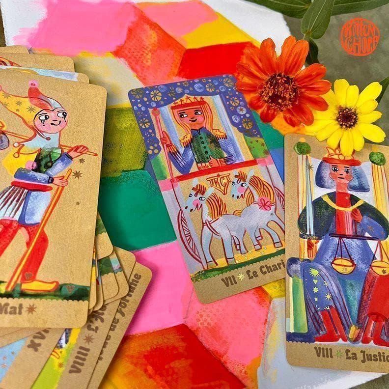 ★正規品タロットカード★きらきらした明るく可愛いデッキ✨ピップスピークタロット