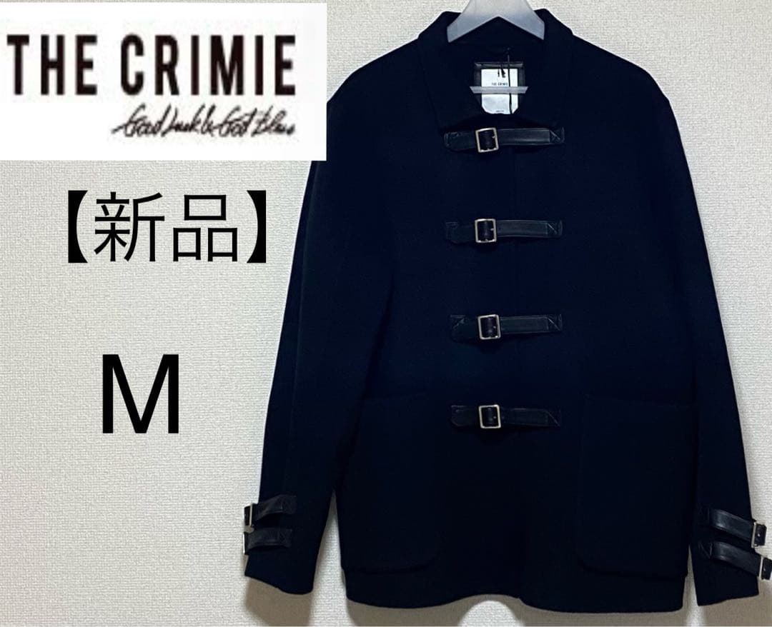CRIMIEクライミー 【新品】ウールダッフルコート本革アプリーケーション　M
