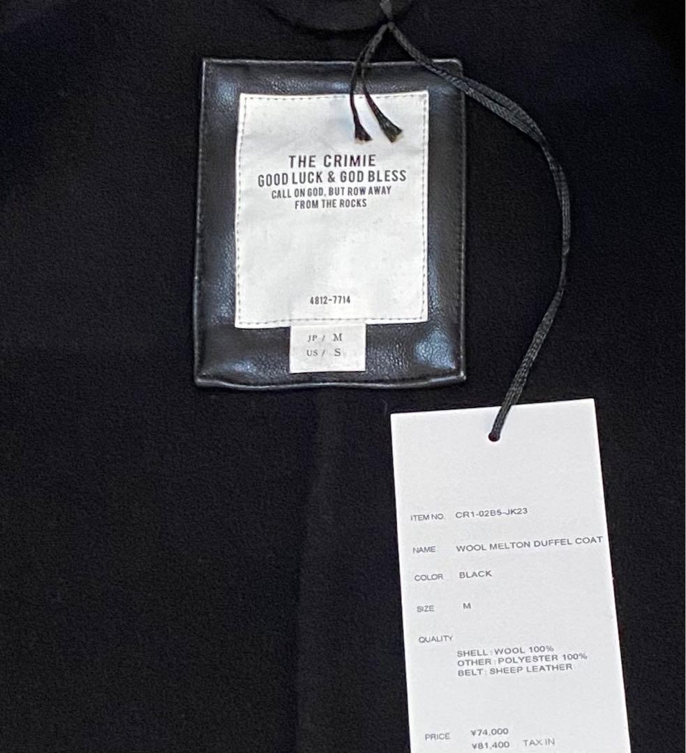 CRIMIEクライミー 【新品】ウールダッフルコート本革アプリーケーション　M