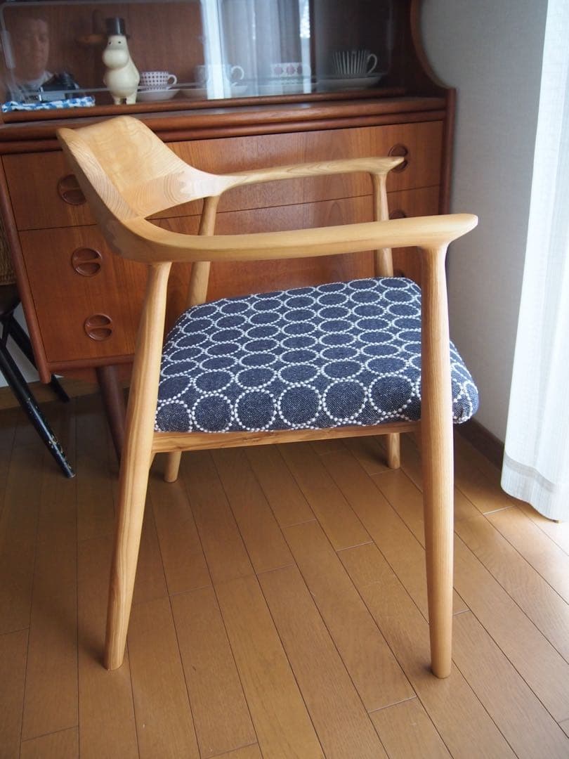 ひなさん専用 ミナペルホネン ハンドメイド アームチェア タンバリン 生地 椅子