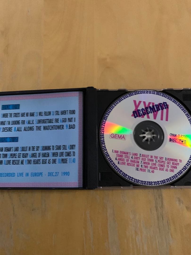 U2 DECEMBER XXVII Dublin 1227 オリジナル盤 レア！