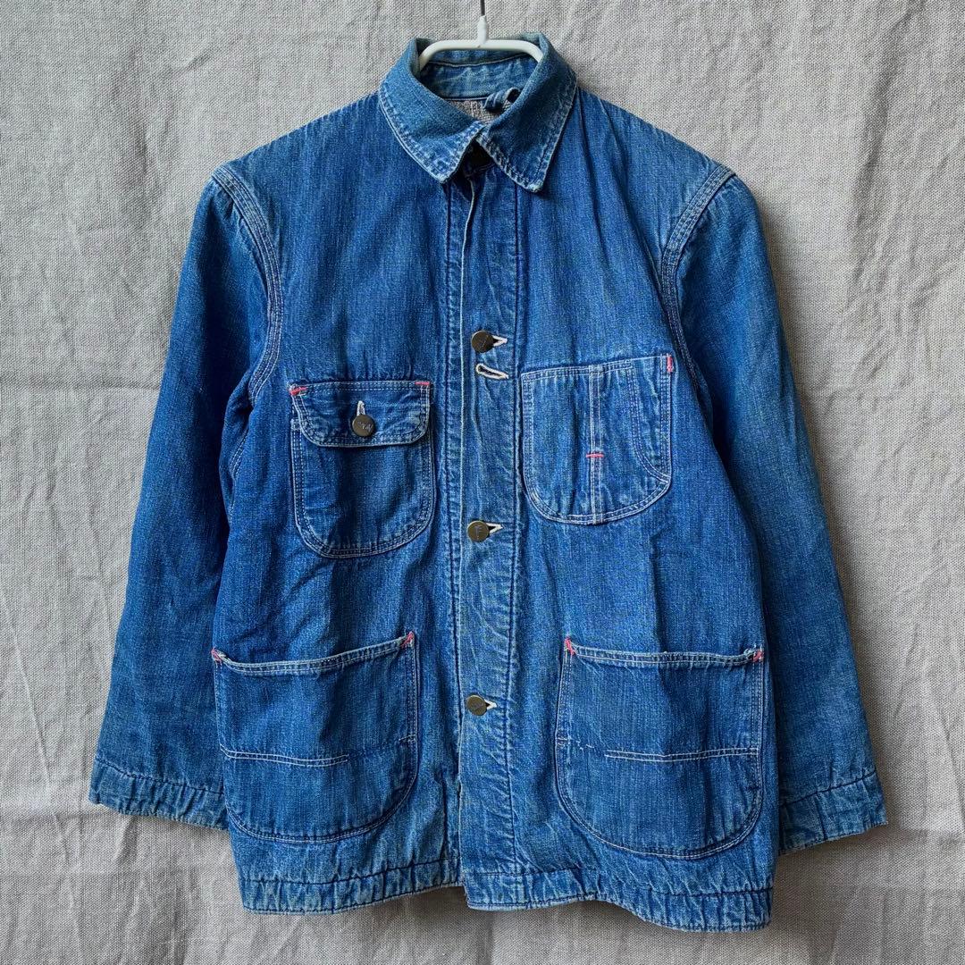 50s Aldens ヴィンテージ デニム カバーオール ブランケット付