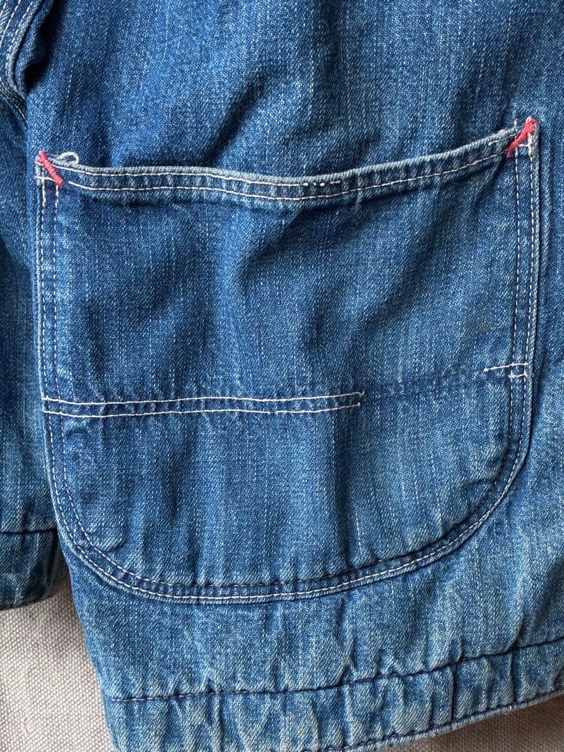 50s Aldens ヴィンテージ デニム カバーオール ブランケット付