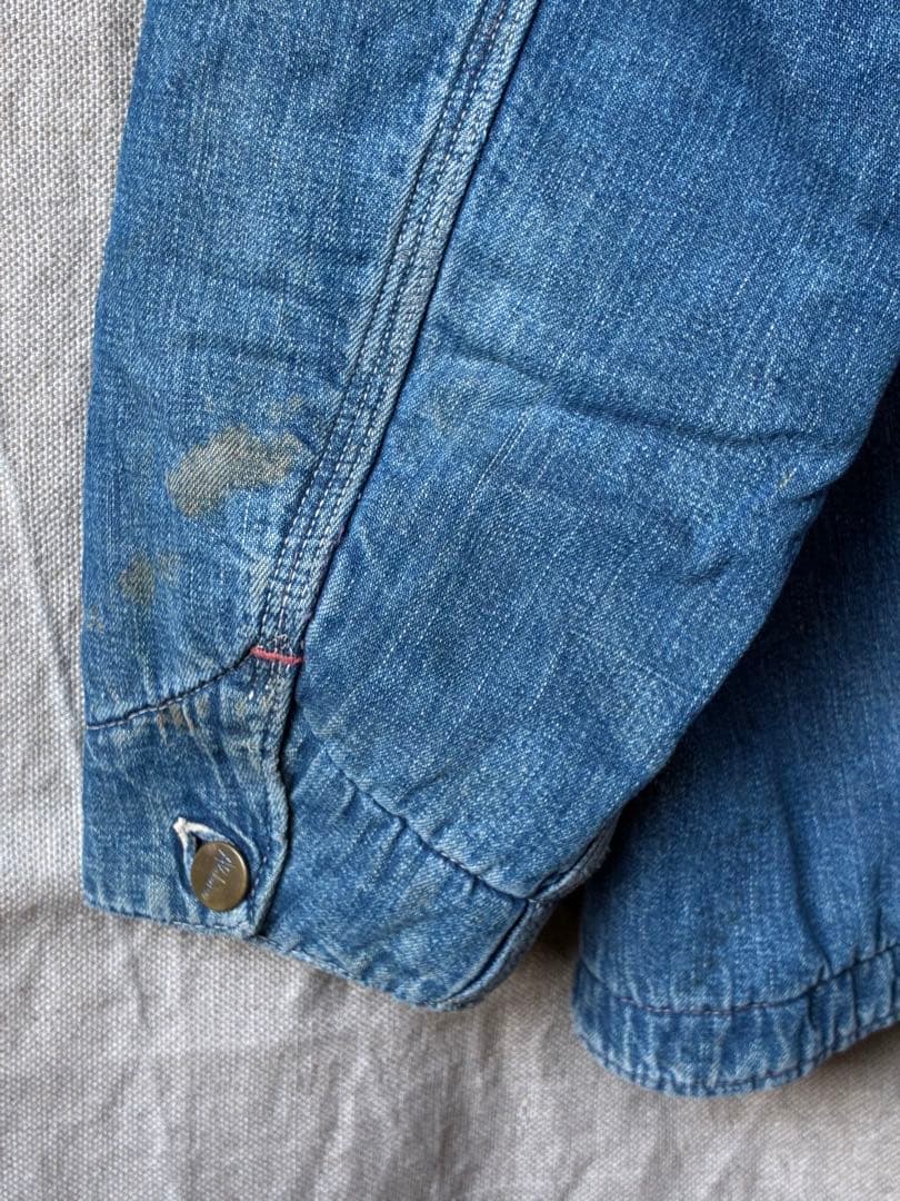 50s Aldens ヴィンテージ デニム カバーオール ブランケット付